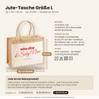 Wine Dine & Sixty Nine – Jutetasche mit Spruch, Maße, Material und Pflege