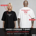 Der Weihnachtsmann kommt nur einmal im Jahr. Typisch Mann. – Weihnachts-Shirt Oversize wahlweise mit Frontprint oder Backprint