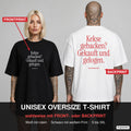 Kekse gebacken? Gekauft und gelogen. – Weihnachts-Shirt Oversize wahlweise mit Frontprint oder Backprint