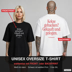 Kekse gebacken? Gekauft und gelogen. – Weihnachts-Shirt Oversize wahlweise mit Frontprint oder Backprint