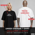 Oh du Fröhliche – sobald der Glühwein wirkt. – Weihnachts-Shirt Oversize wahlweise mit Frontprint oder Backprint