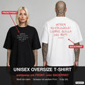 Unterm Mistelzweig? Lieber gleich ins Bett. – Weihnachts-Shirt Oversize wahlweise mit Frontprint oder Backprint