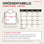 Größentabelle Unisex Hoodie S bis 5XL