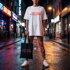 Your Dad is my cardio Shirt mit Frontprint – Oversize Unisex T-Shirt aus 100% Baumwolle, freches Statement Streetwear
