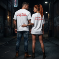 Your Mom is my cardio Shirt mit Backprint – Oversize Unisex T-Shirt aus 100% Baumwolle, freches Statement Streetwear